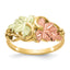 10k Tri-color Black Hills Gold Flower Ring