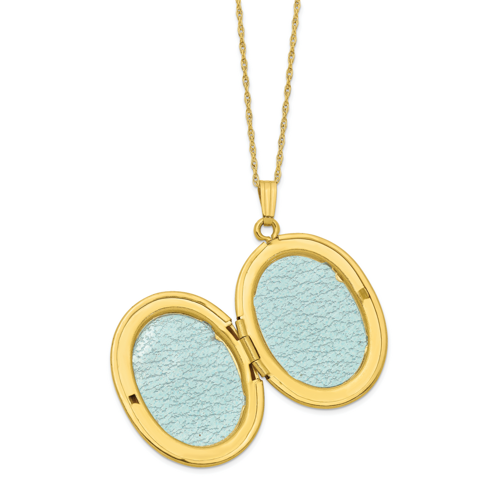 Tri-Color 10K Gold Black Hills Locket Necklace with 12K Accents and 18 Chain