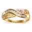 10k Tri-Color Black Hills Gold Diamond Ring