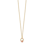 10K Tri-Color Black Hills Gold Butterfly Necklace with Polished Ropa Chain