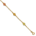 10k Tri-color Gold Black Hills Roses Bracelet