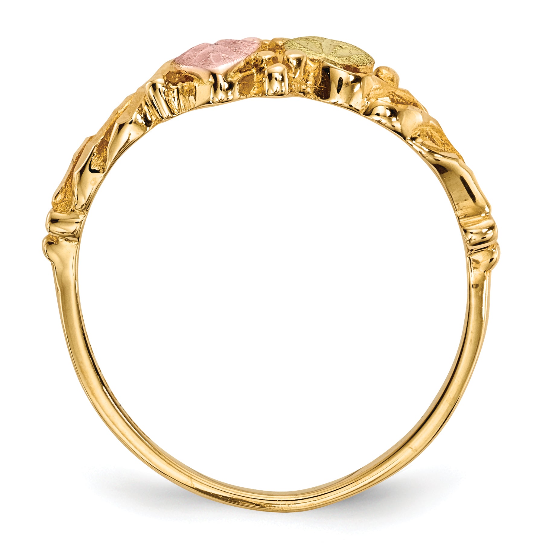 10k Tri-Color Black Hills Gold Ring Secondary image