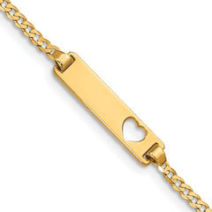 10k Flat Curb Link ID Bracelet