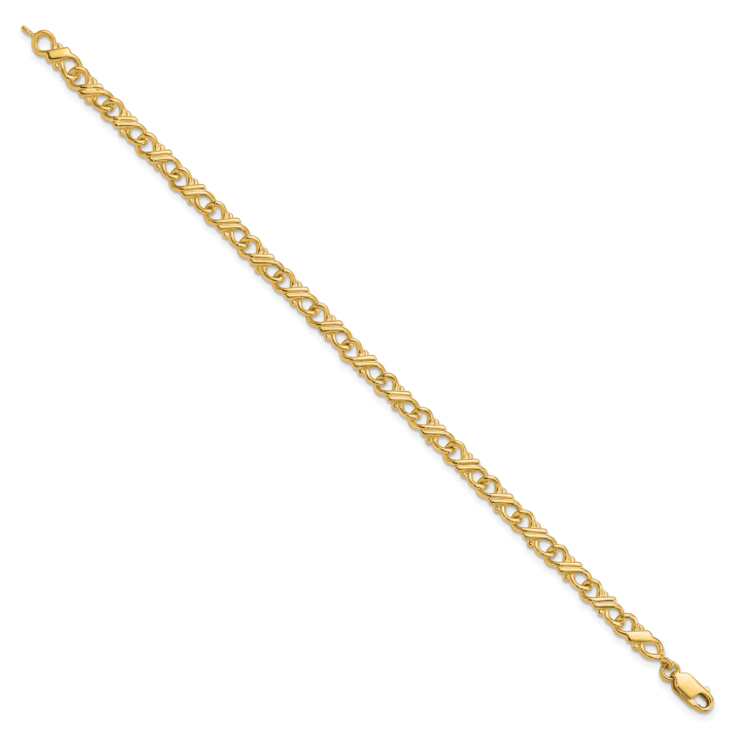 10k Solid Polished Fancy Bracelet Secondary image
