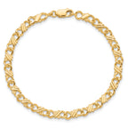 10k Solid Polished Fancy Bracelet