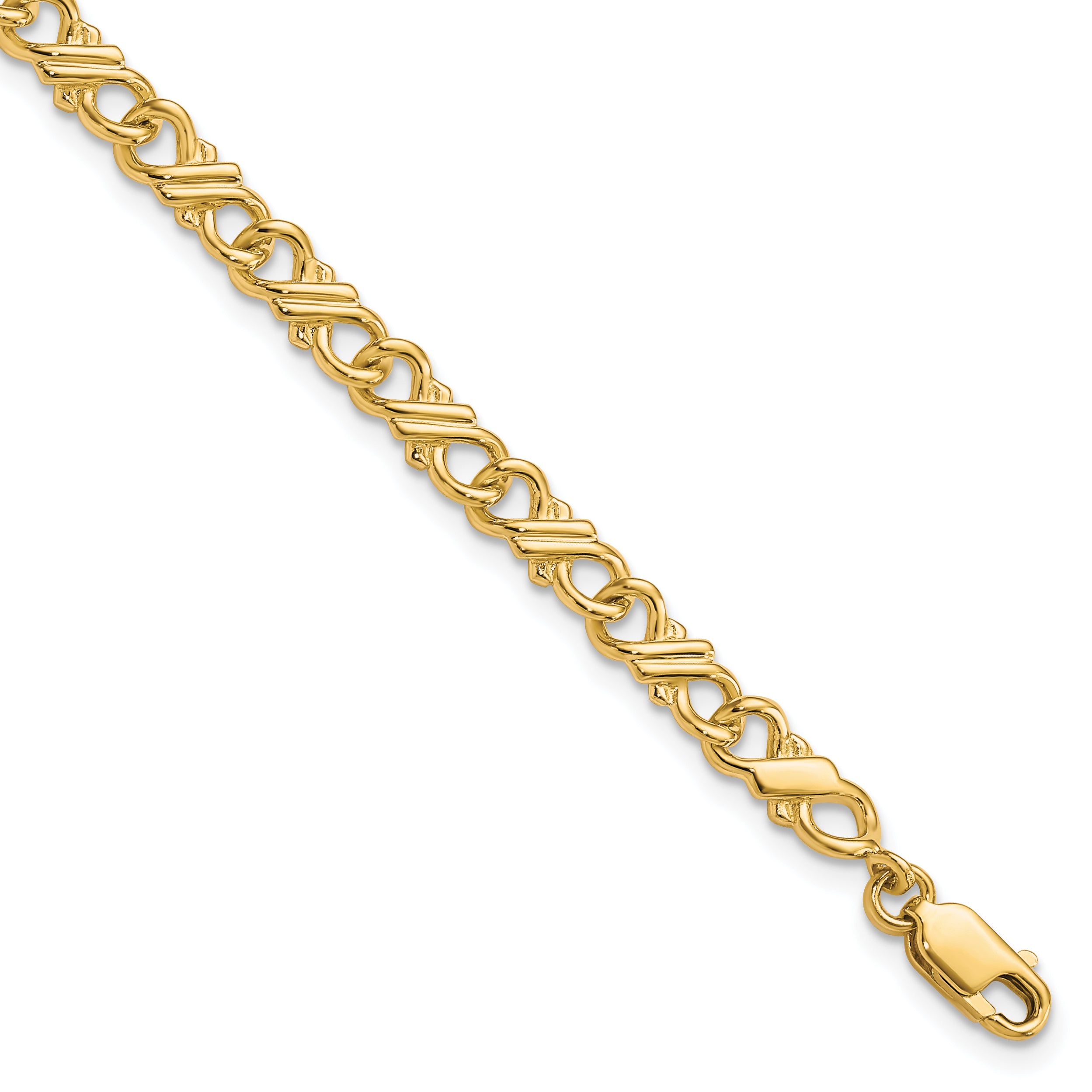10k Solid Polished Fancy Bracelet Main image