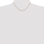 Polished Box Chain in 10K Yellow Gold, 1.1mm