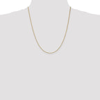 Polished Box Chain in 10K Yellow Gold, 1.1mm