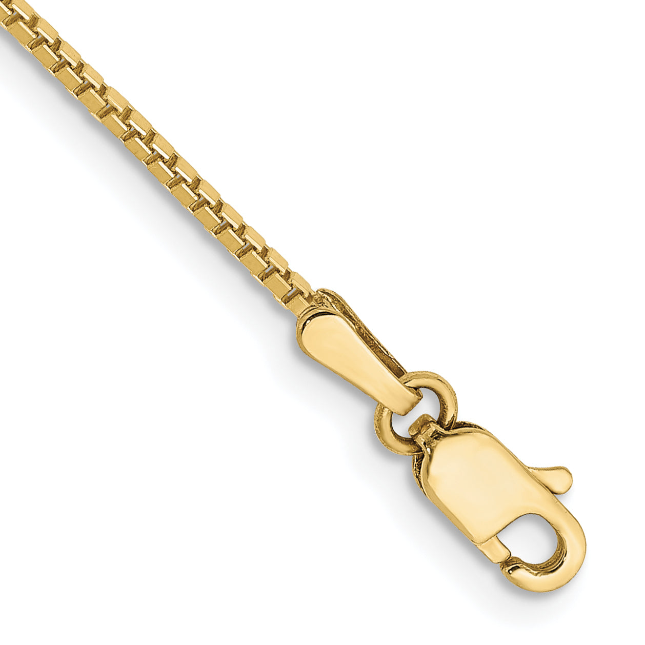 10k 1.1mm Box Chain Anklet Main image