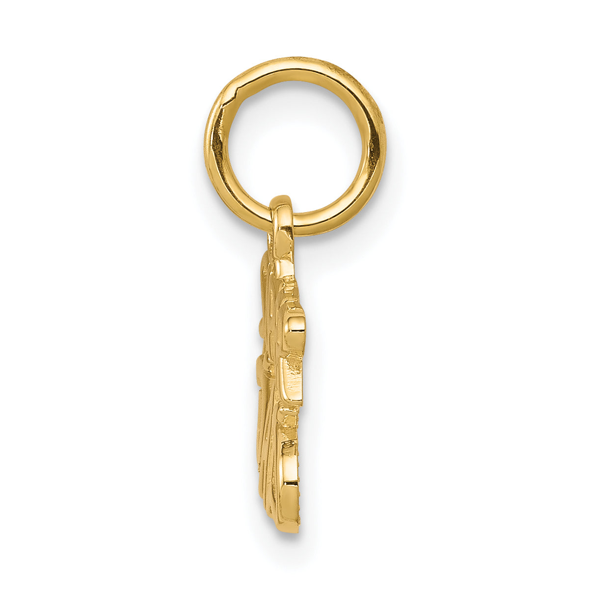 10K Gold Super Dad Polished Charm Solid, Gift-Ready Pendants Secondary image