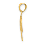 10K Gold Basketball Charm Polished Solid Themed Pendant by Sophia Jewelers