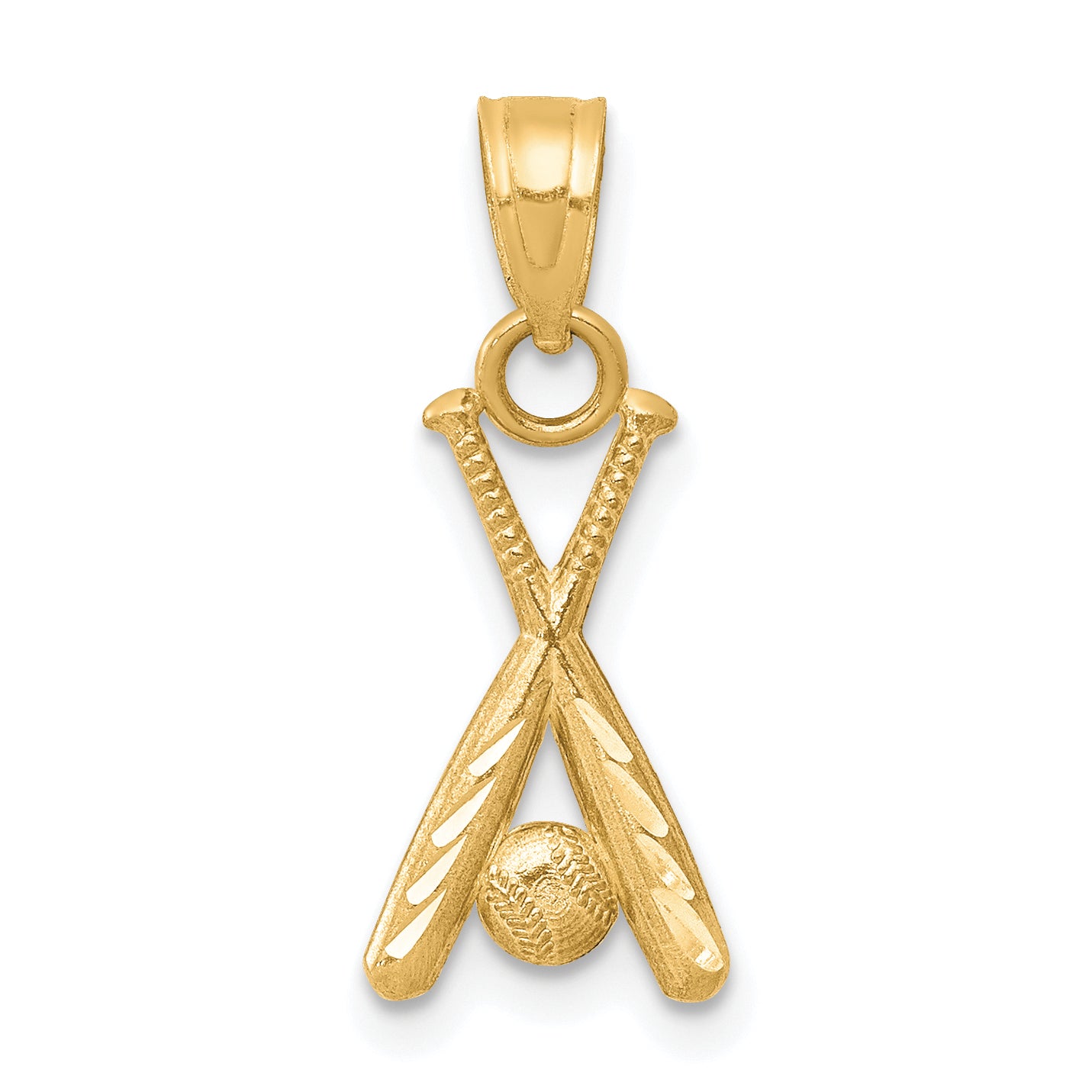 10k Baseball w/Bats Charm Main image