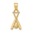 10k Baseball w/Bats Charm