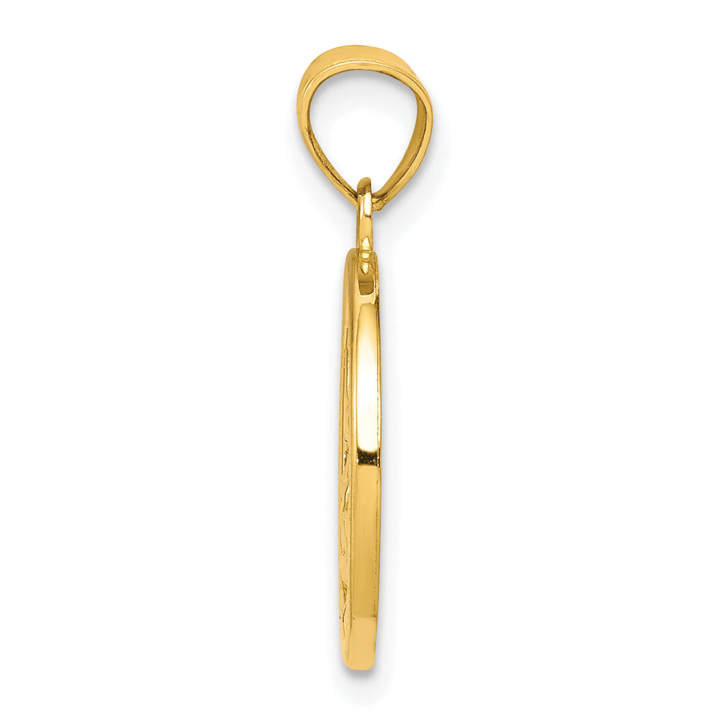 10K Gold Nativity Charm with Polished Finish, Solid and Casted Design