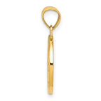 10K Gold Nativity Charm with Polished Finish, Solid and Casted Design
