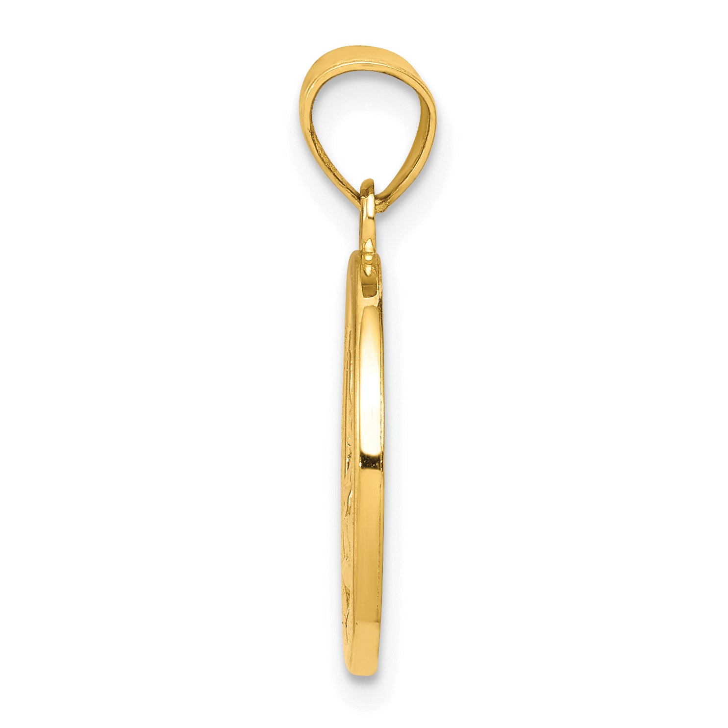 10K Gold Nativity Charm with Polished Finish, Solid and Casted Design