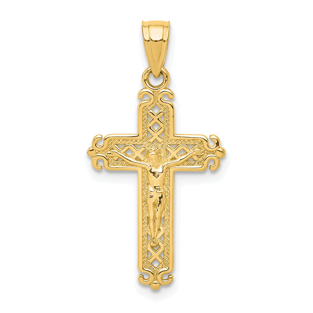 10k Crucifix Pendant