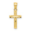 10k Diamond-Cut Cross Pendant