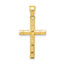 10k Diamond-Cut Cross Pendant