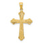 10k Budded Cross Pendant