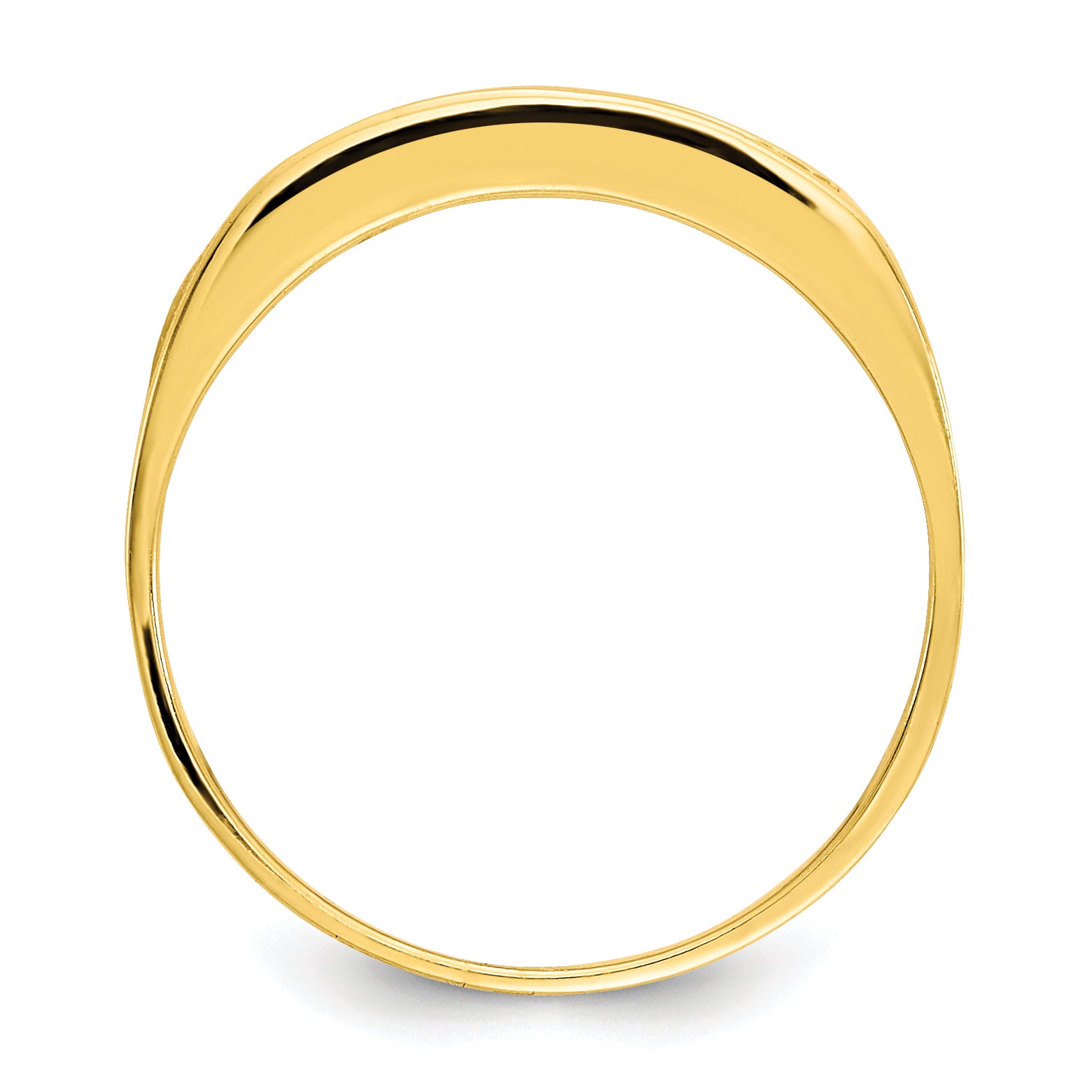 10k CZ Polished Child's Ring - 3