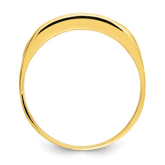 10k CZ Polished Child's Ring - 3