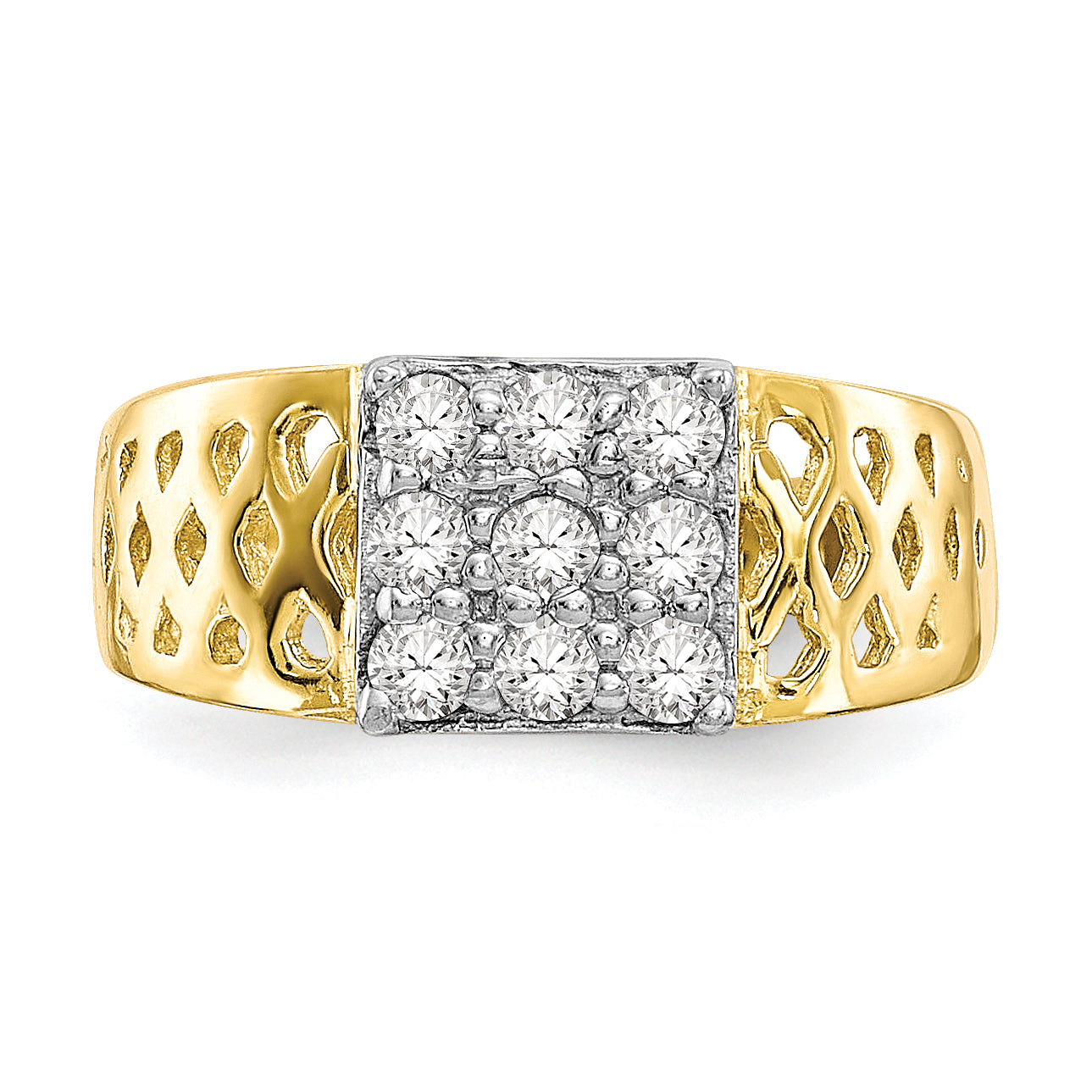 10k CZ Baby Ring - 1.5