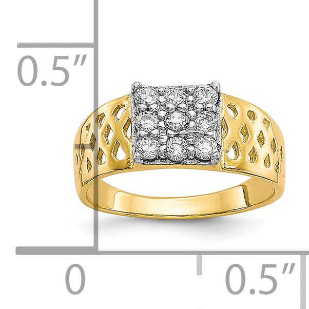 10k CZ Baby Ring