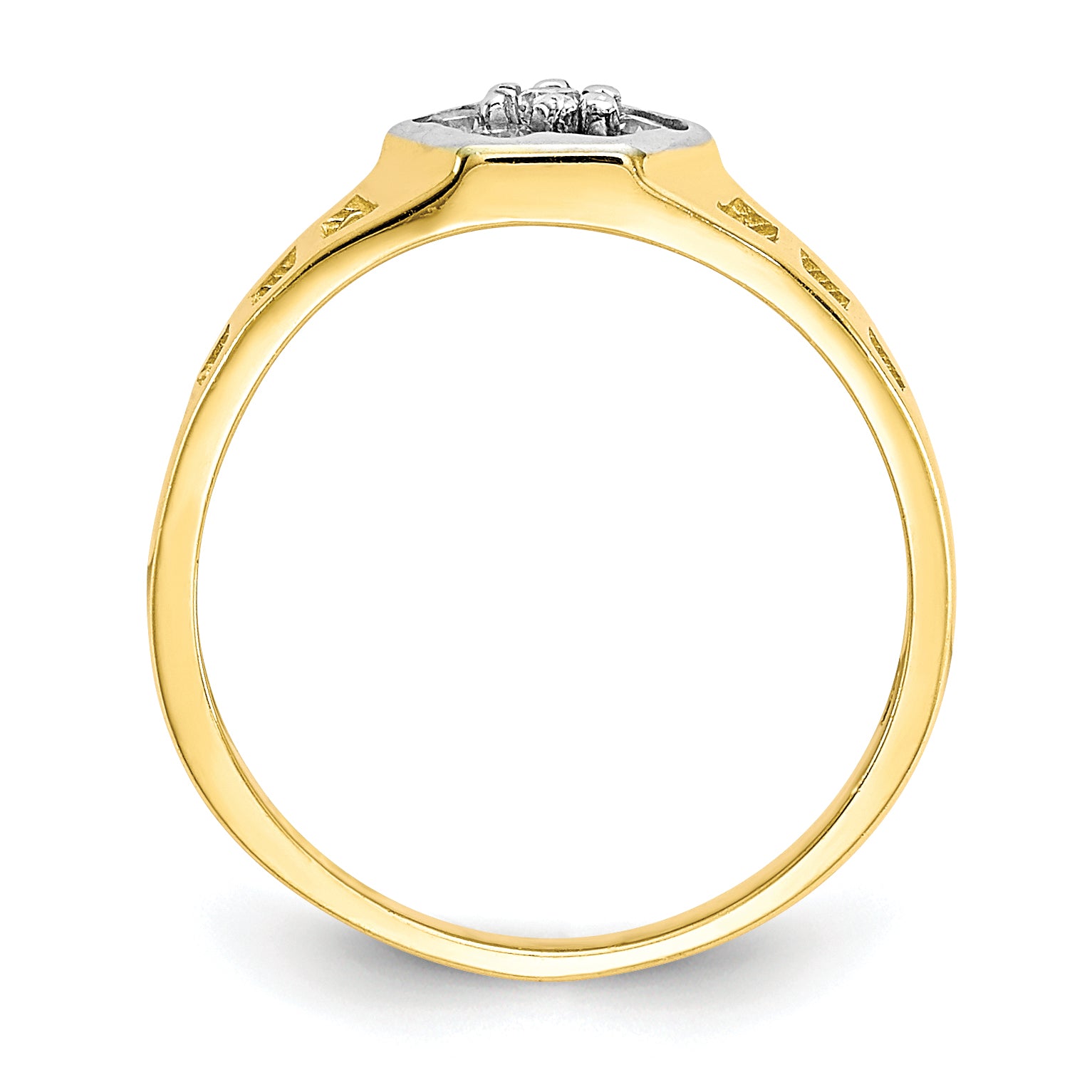 10k CZ Child's Ring Secondary image