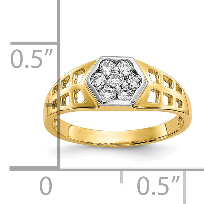 10k CZ Child's Ring