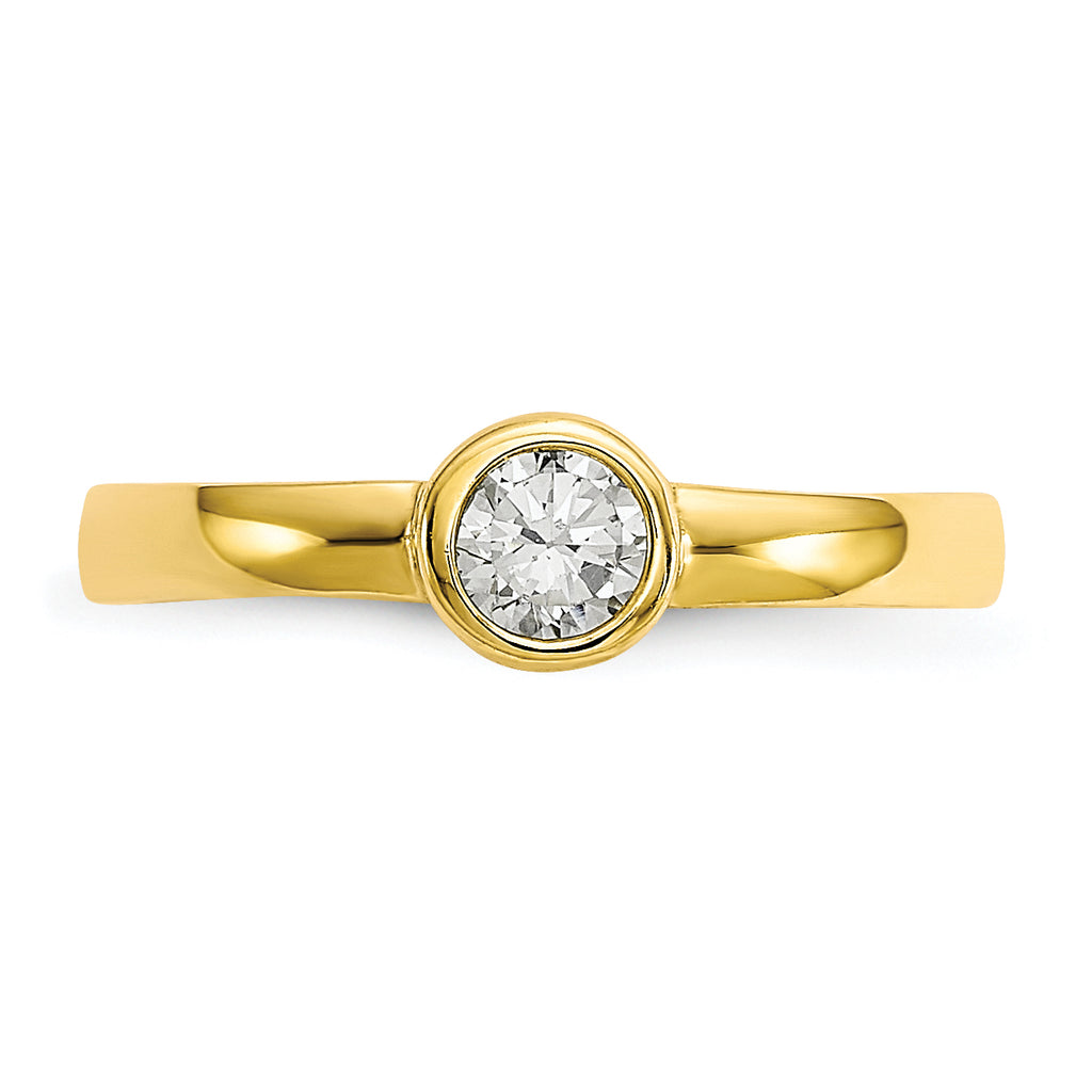 10k CZ Toe Ring