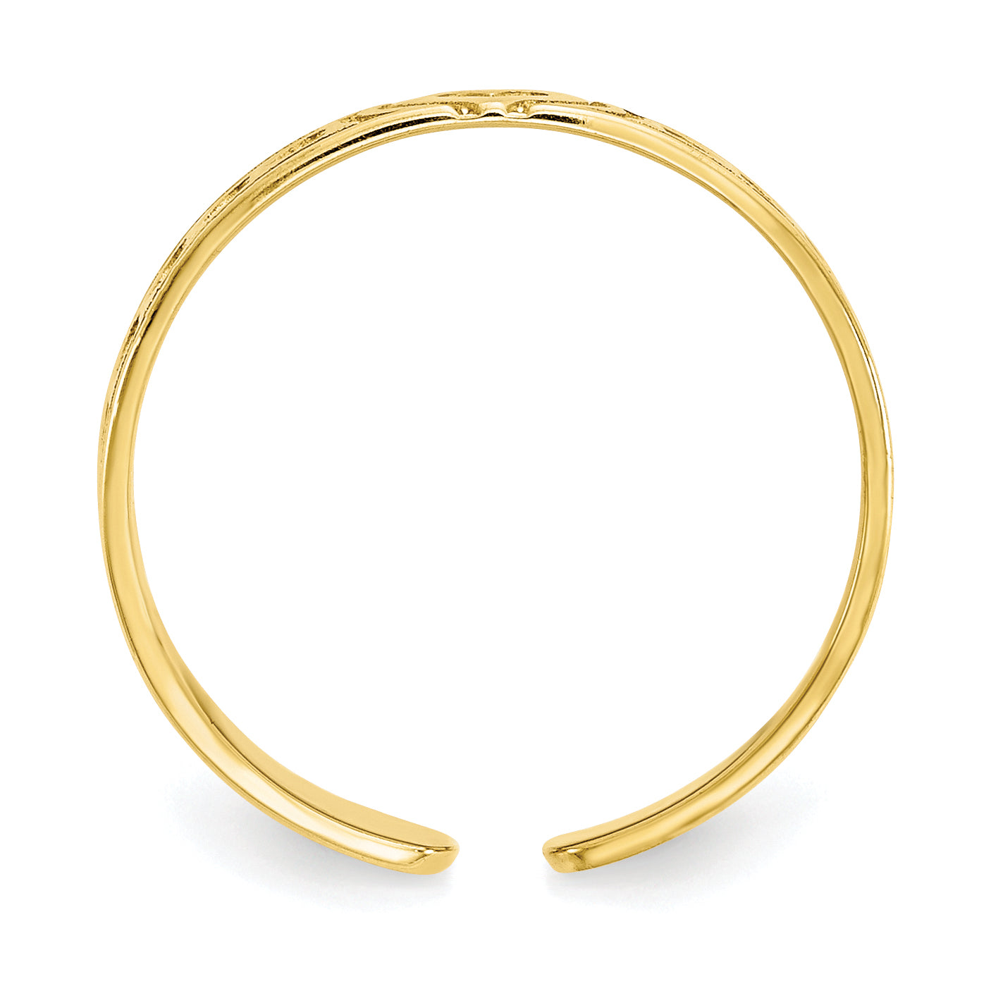 10k Heart Toe Ring Secondary image