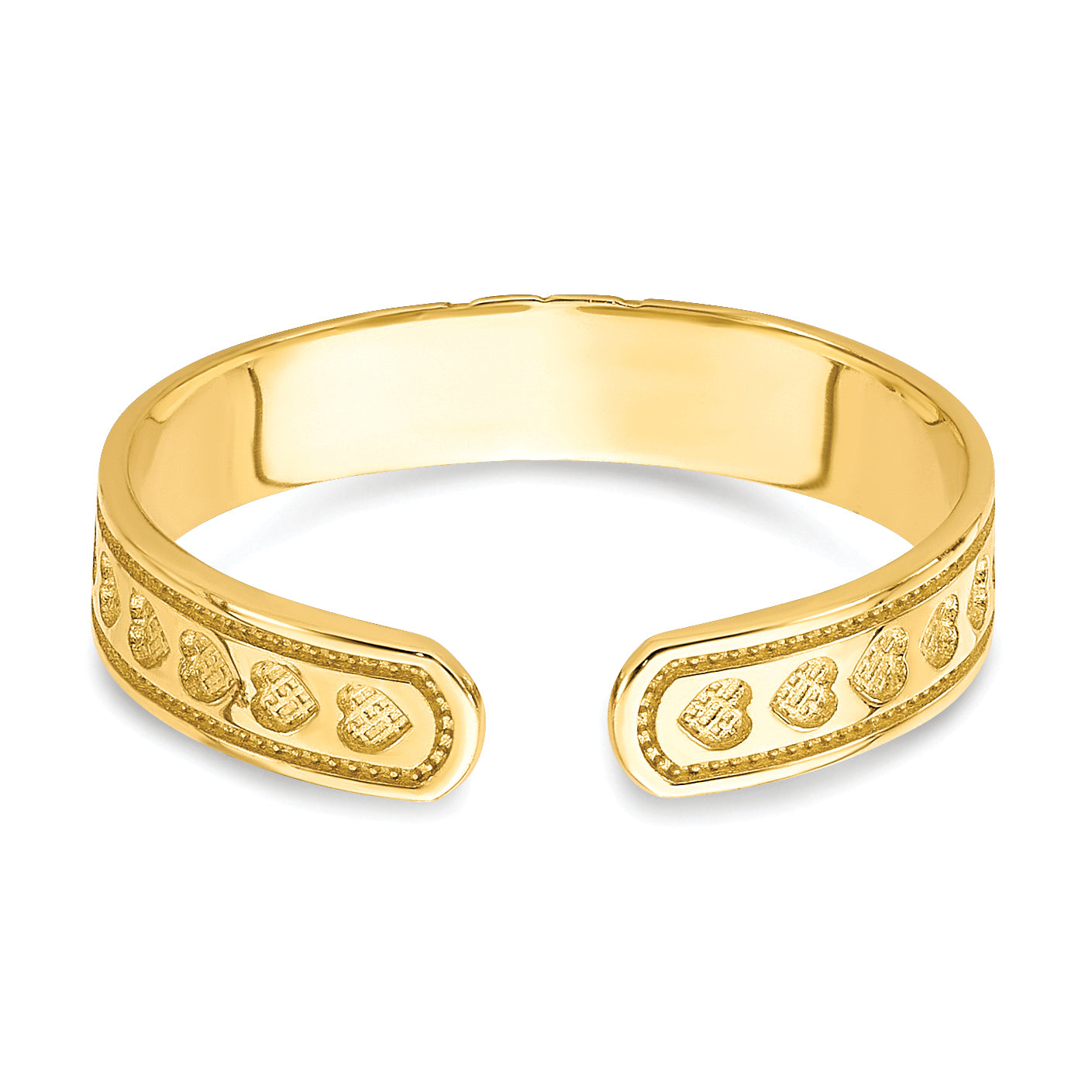 10k Heart Toe Ring