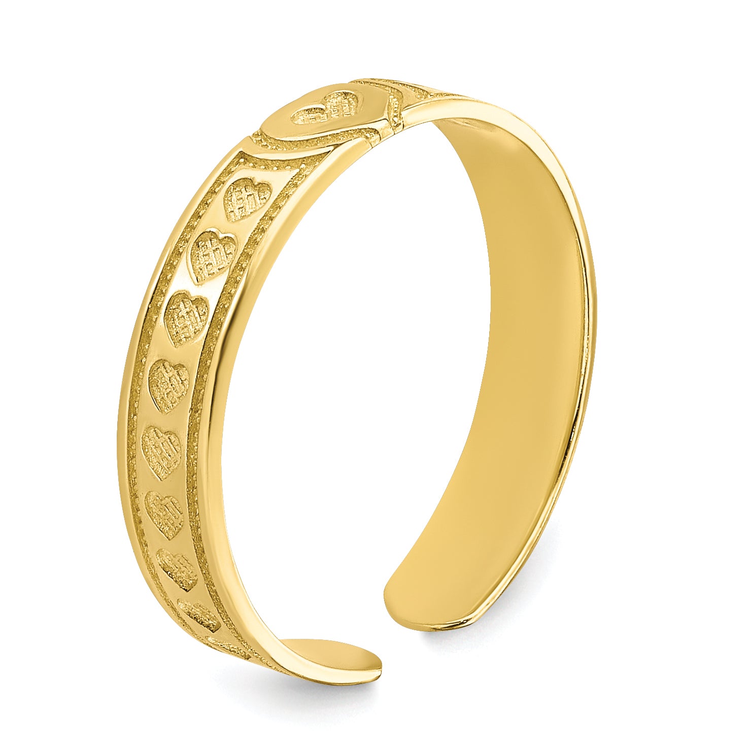 10k Heart Toe Ring