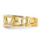 10k Luck Toe Ring