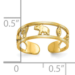10k Luck Toe Ring