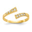 10k CZ Toe Ring