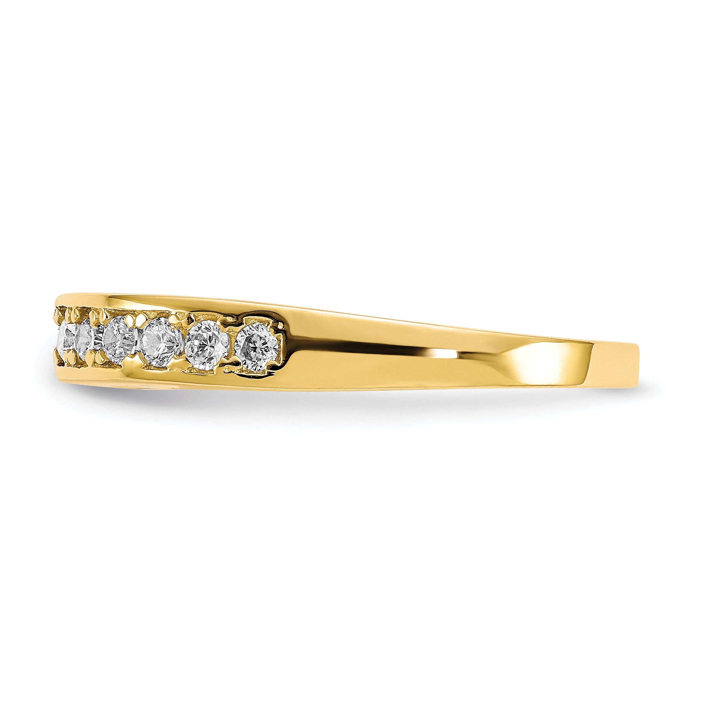10k I LOVE YOU FOREVER  CZ Ring - 7