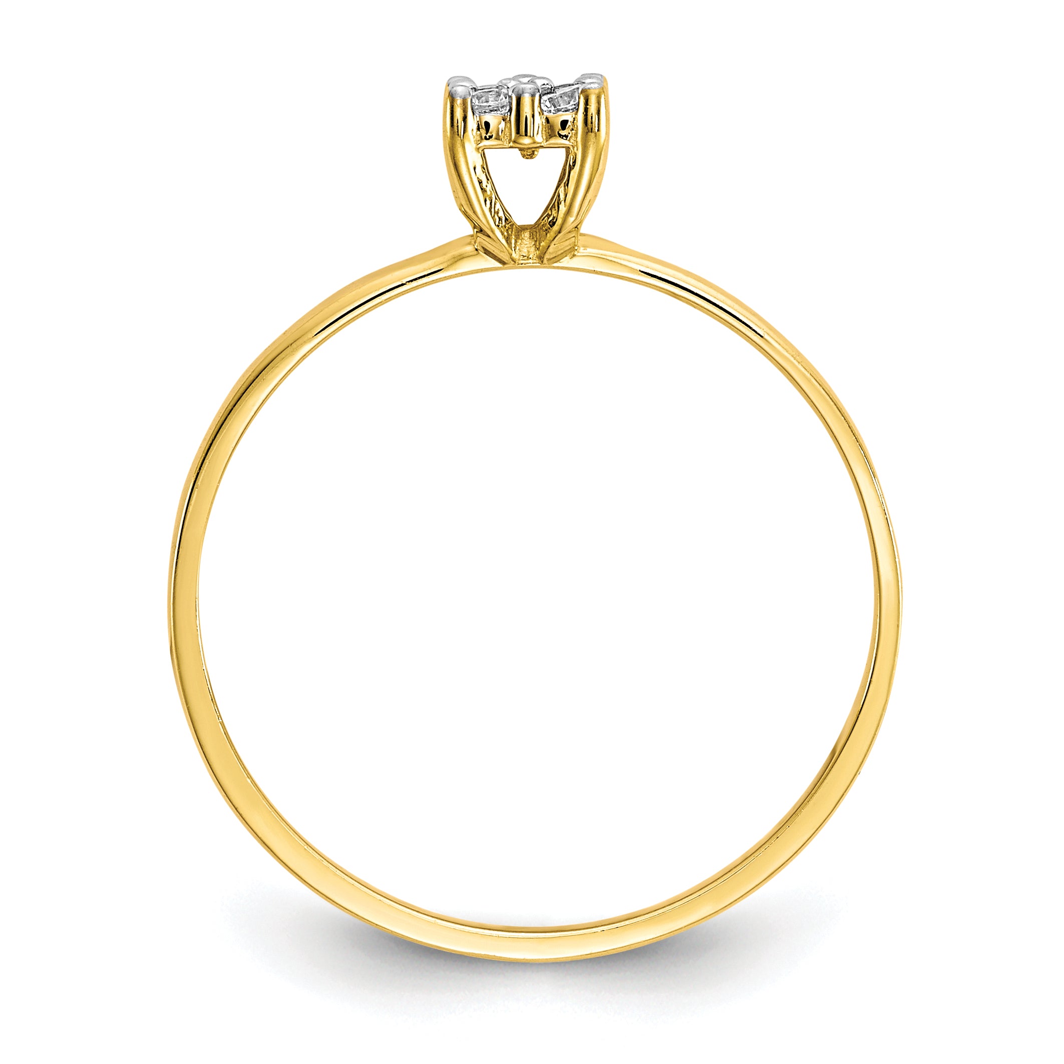 10k CZ Promise Ring Secondary image