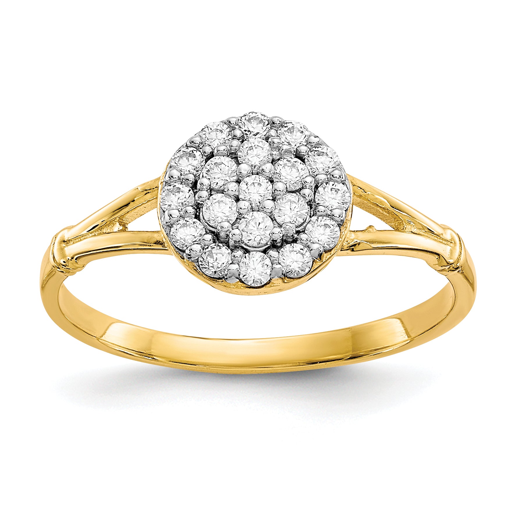 10k CZ Cluster Ring Main image