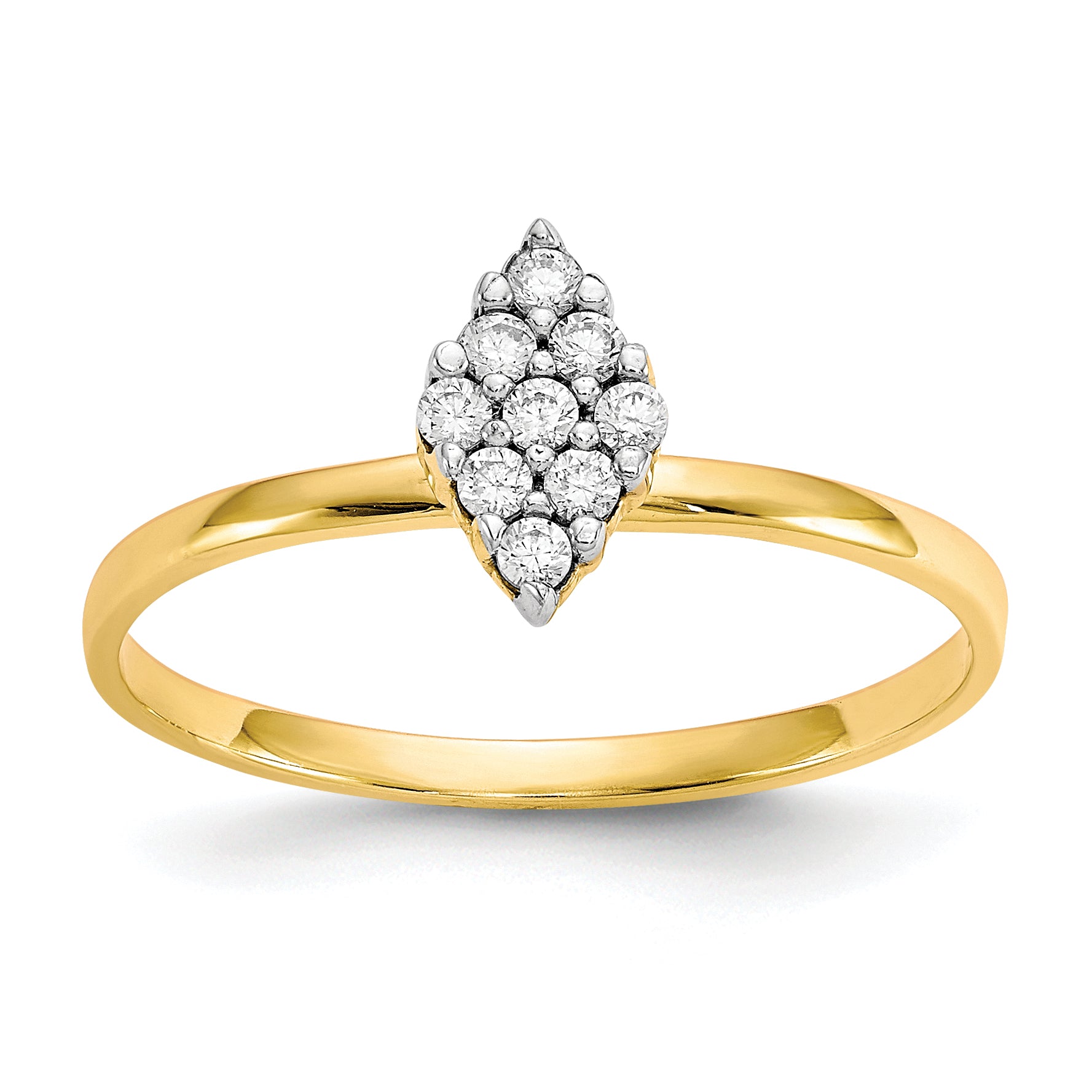 10k CZ Promise Ring Main image