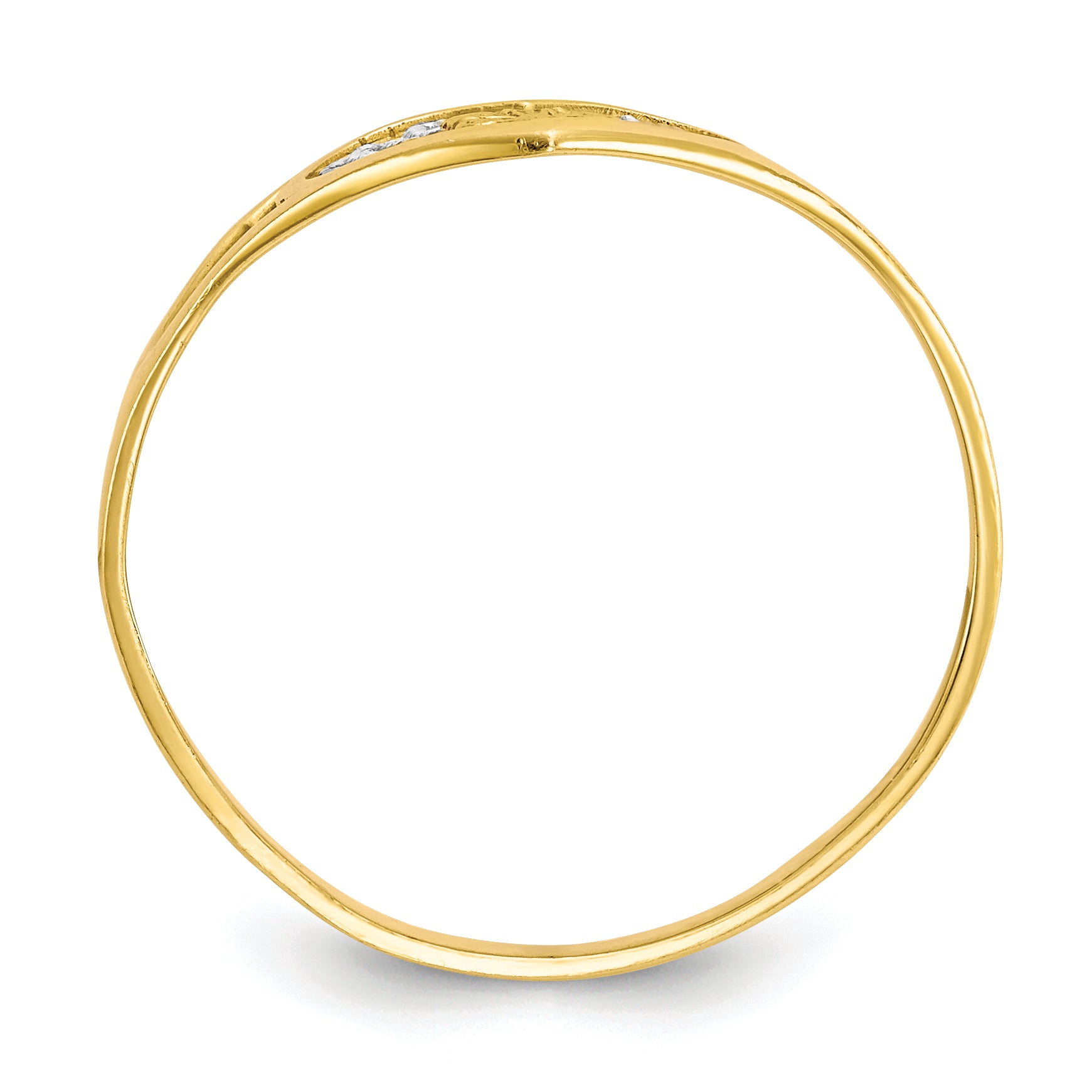 10K WithRhodium Mommy Heart Ring Secondary image