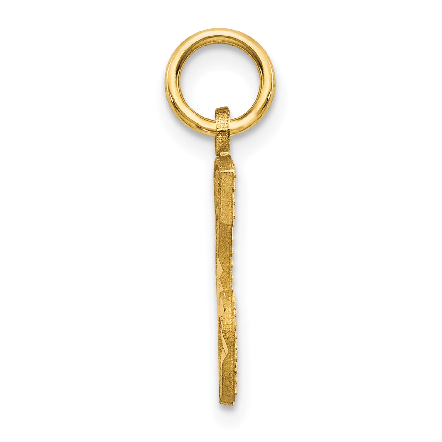 10K Gold Sweet 16 Charm with Polished Finish Elegant Gift Secondary image