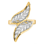 10K WithRhodium Diamond-Cut Filigree Ring