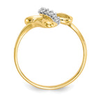 10k CZ Cross Ring