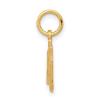 10K Gold Baby Boy Charm with Polished Finish Solid & Elegant