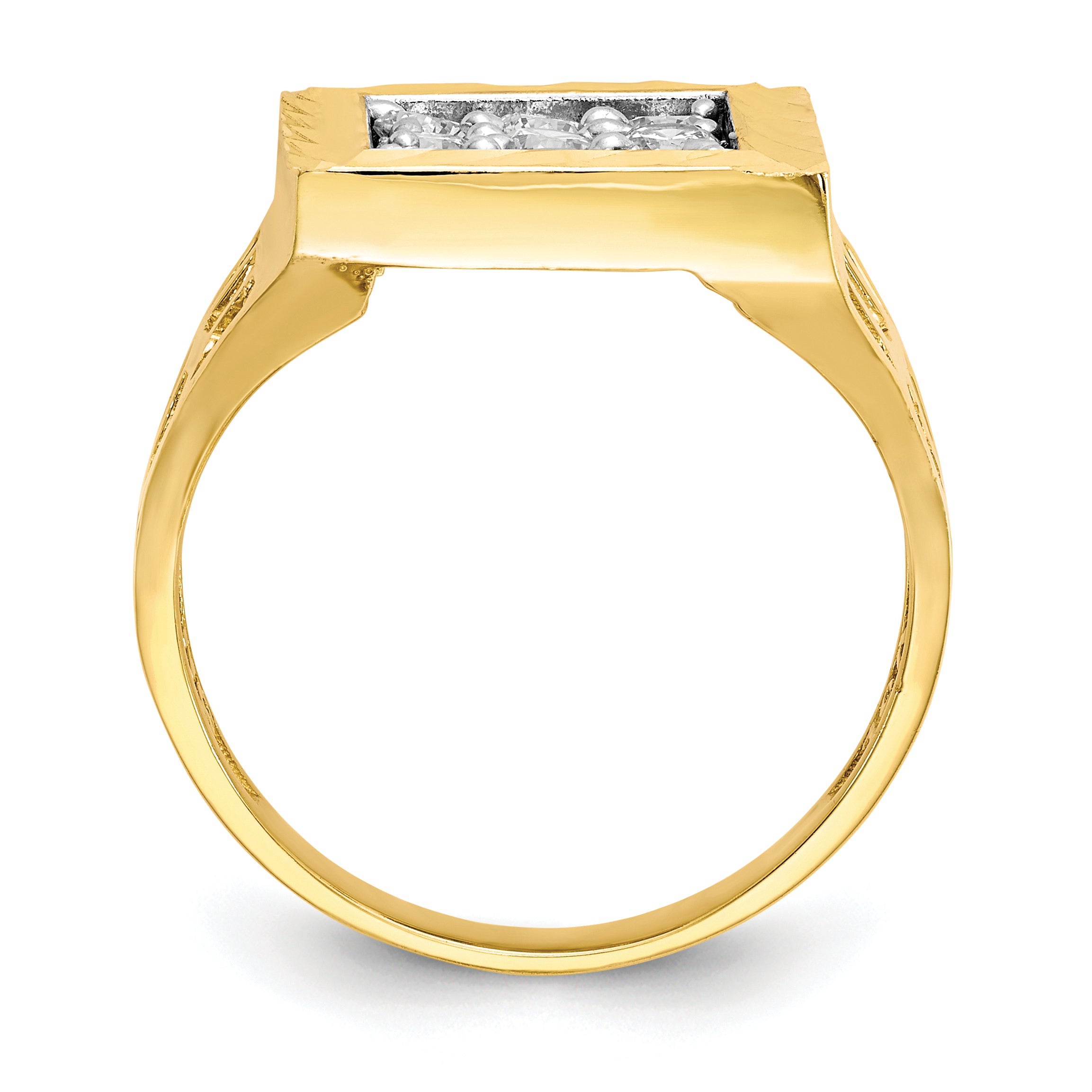 10k Men's CZ Ring Secondary image