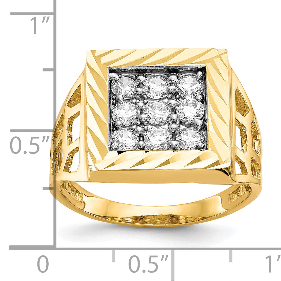 10k Men's CZ Ring