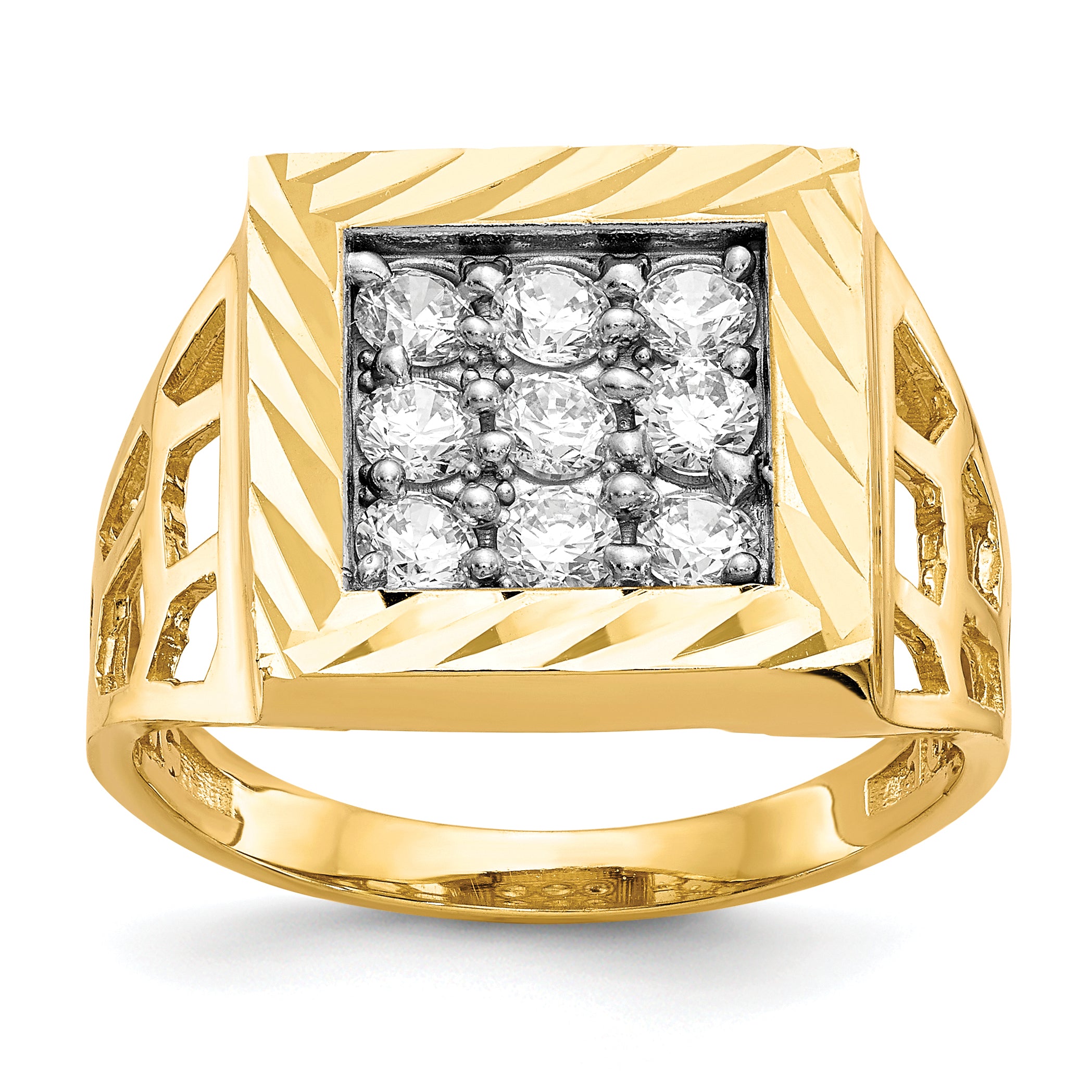 10k Men's CZ Ring Main image