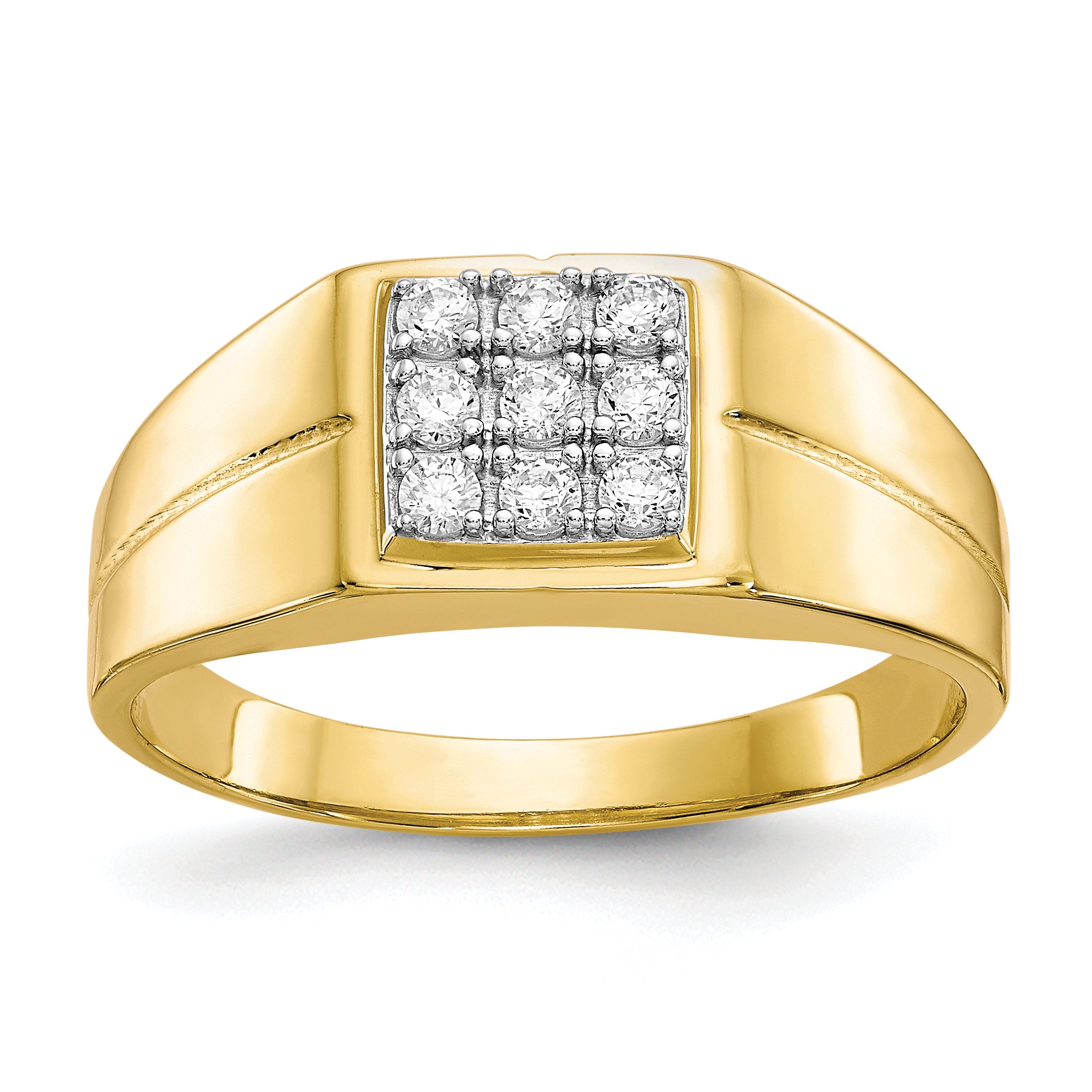 10k Men's CZ Ring Main image